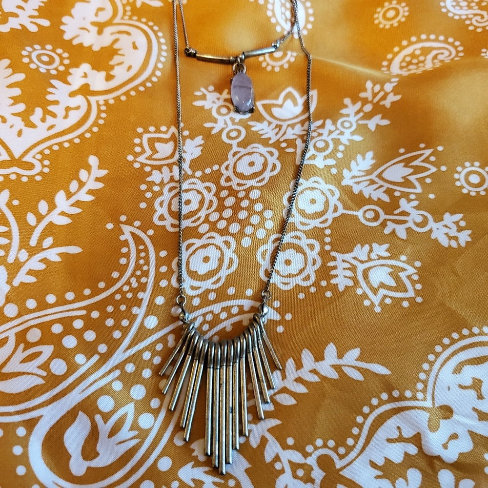 Silver Layered Necklace